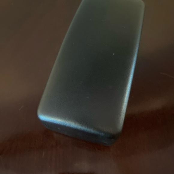 VERSACE Sunglass Case Sunglasses Eyeglasses Black Leather Large Hard Case Great - Picture 5 of 6